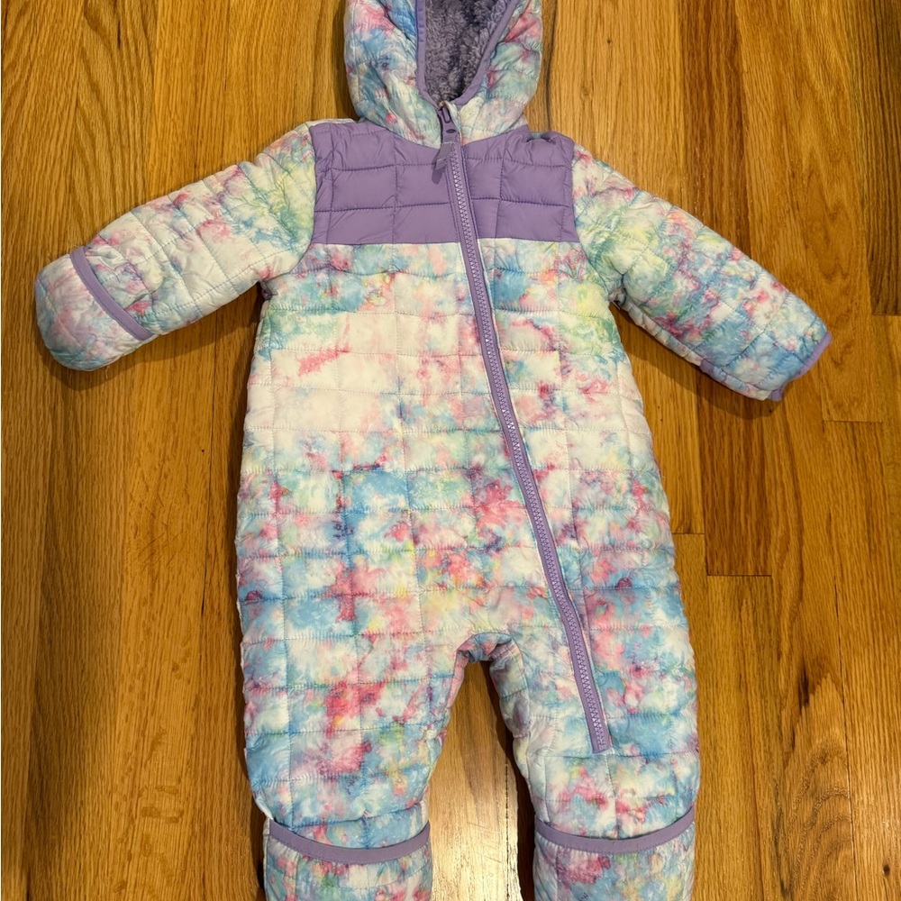 Colorful Tie-Dye Baby Snowsuit